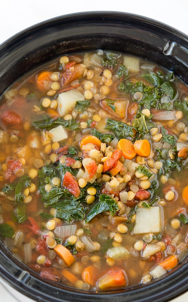 Easy Vegan Crockpot Recipes
 Crock Pot Ve able Lentil Soup