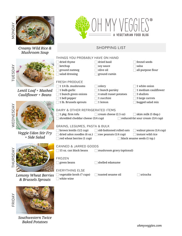 Easy Vegan Meal Plan
 This Week s Meatless Meal Plan