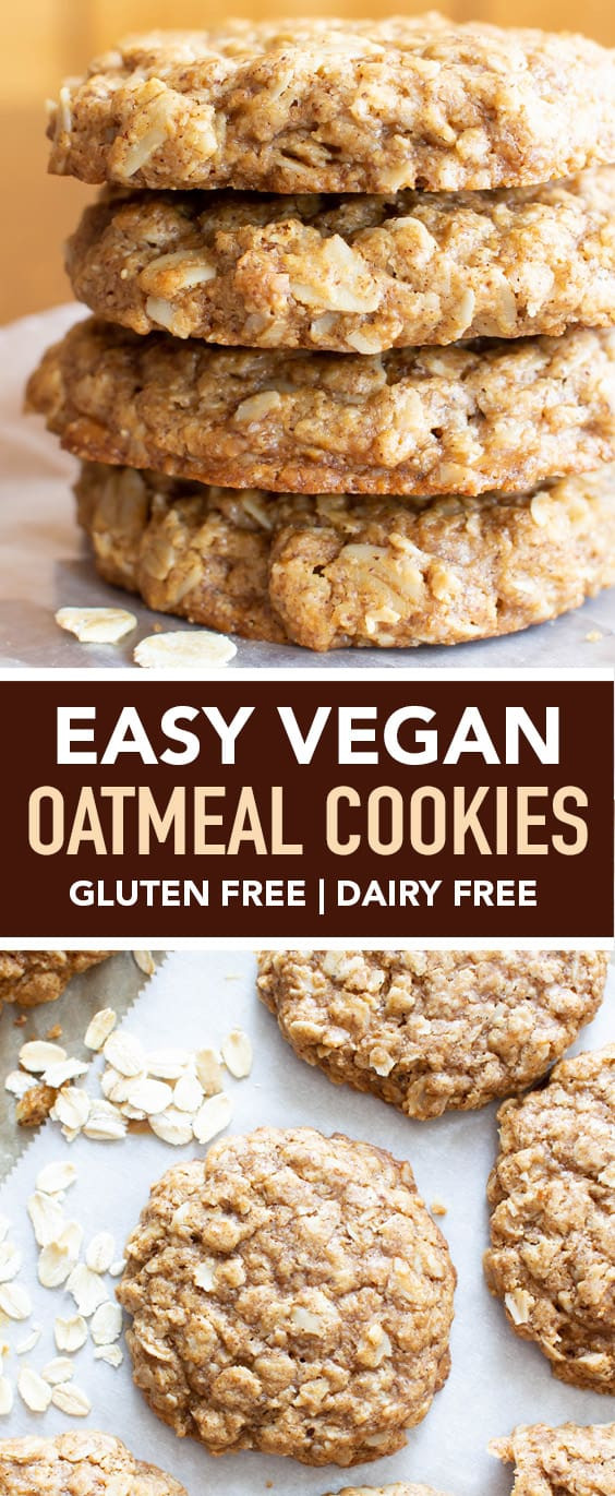 Easy Vegan Oatmeal Cookies
 Simple & Easy Vegan Oatmeal Cookies GF Beaming Baker