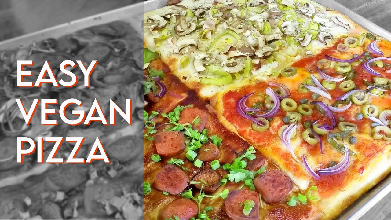 Easy Vegan Pizza Dough
 VEGAN PIZZA RECIPE
