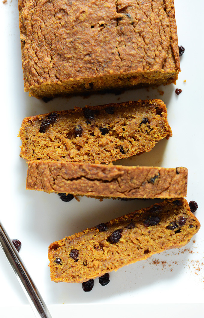 Easy Vegan Pumpkin Bread
 Vegan Pumpkin Currant Bread