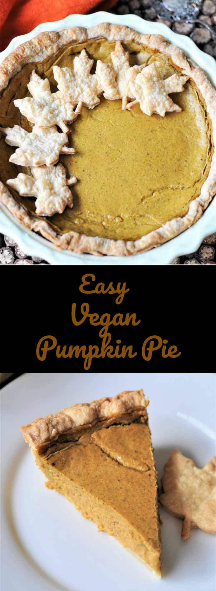Easy Vegan Pumpkin Pie
 Easy Vegan Pumpkin Pie Veganosity