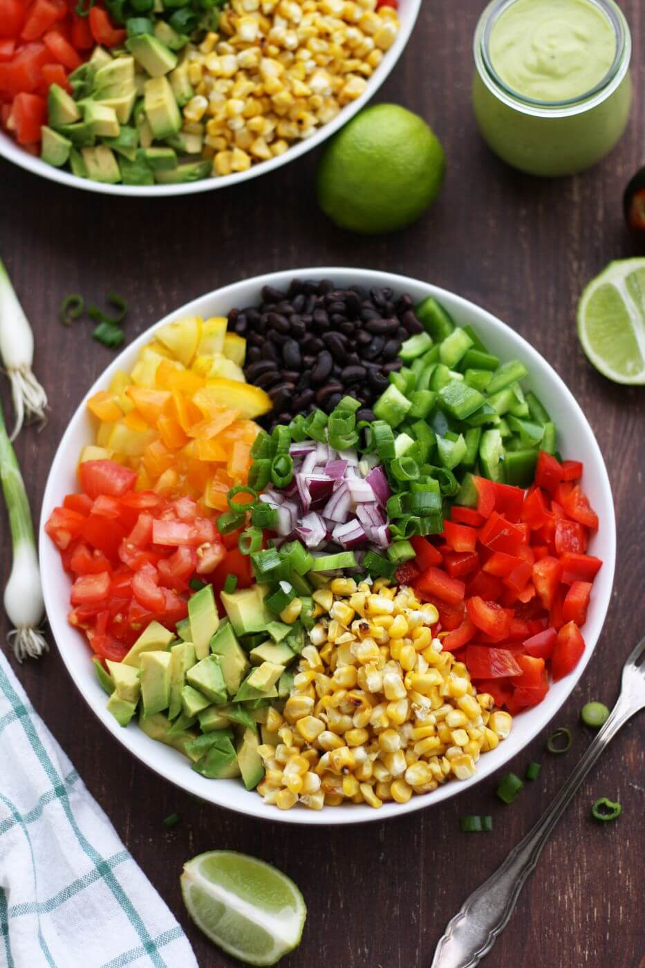 Easy Vegan Salad Dressing
 Vegan Mexican Chopped Salad with Avocado Dressing • Happy