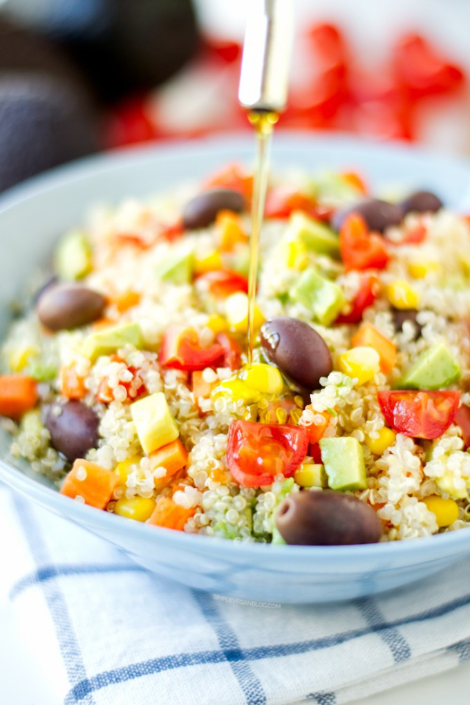 Easy Vegan Salad
 Simple Vegan Quinoa Salad