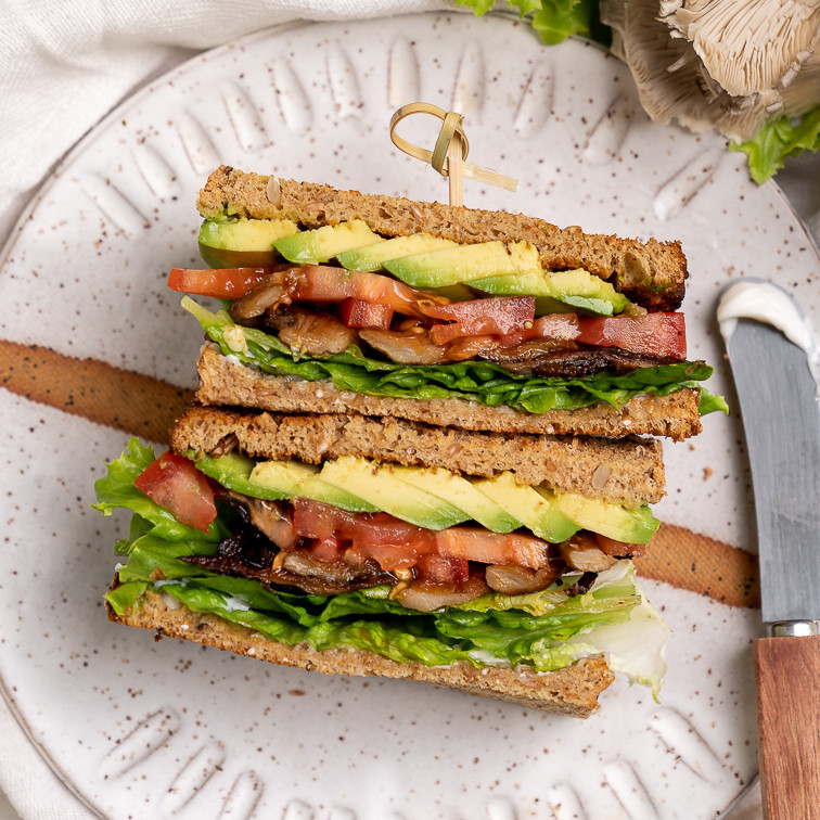 Easy Vegan Sandwich
 Oyster Mushroom Sandwiches MLTA Sweet Simple Vegan