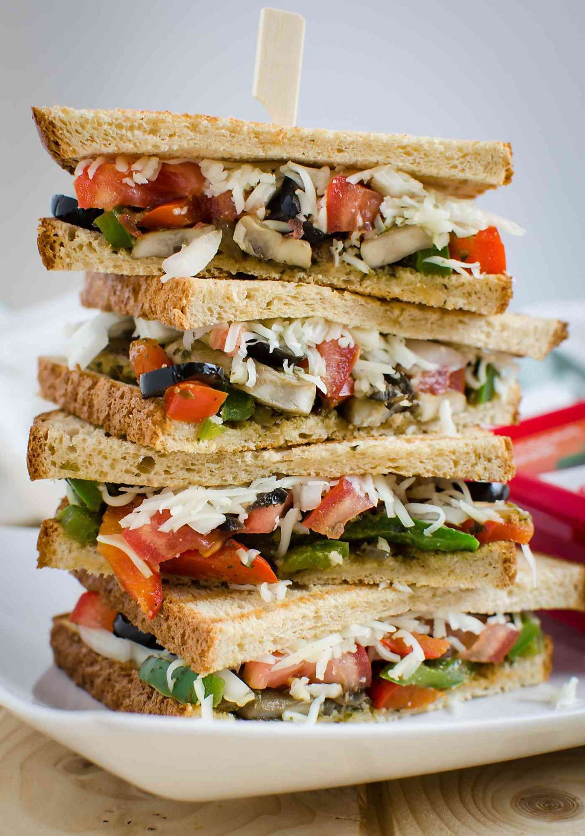 Easy Vegan Sandwich
 15 min Easy and Healthy Italian Flavored Veggie Sandwich