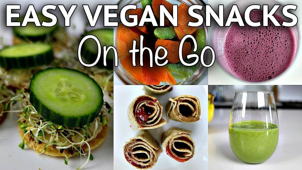 Easy Vegan Snacks On The Go
 EASY VEGAN SNACK IDEAS on the go healthy Kind Vegan