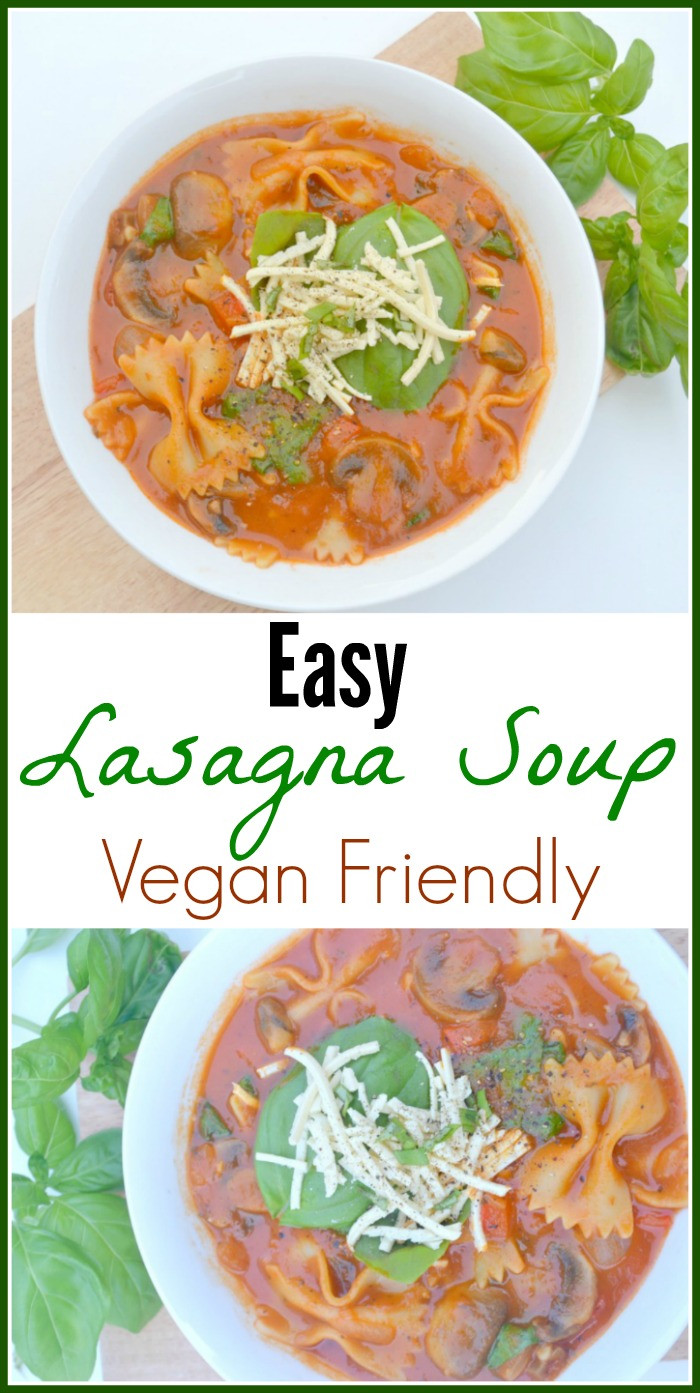 Easy Vegan Soup
 Easy Vegan Lasagna Soup – Miss Frugal Mommy