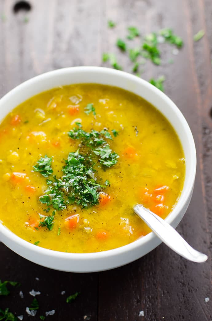 Easy Vegan Soup Recipes
 Easy Vegan Split Pea Soup Recipe with Turmeric