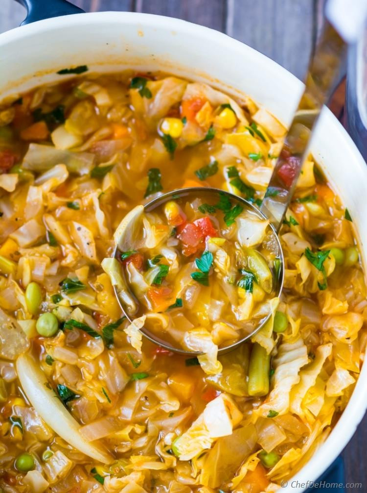 Easy Vegan Soup Recipes
 Ve arian Cabbage Soup Recipe