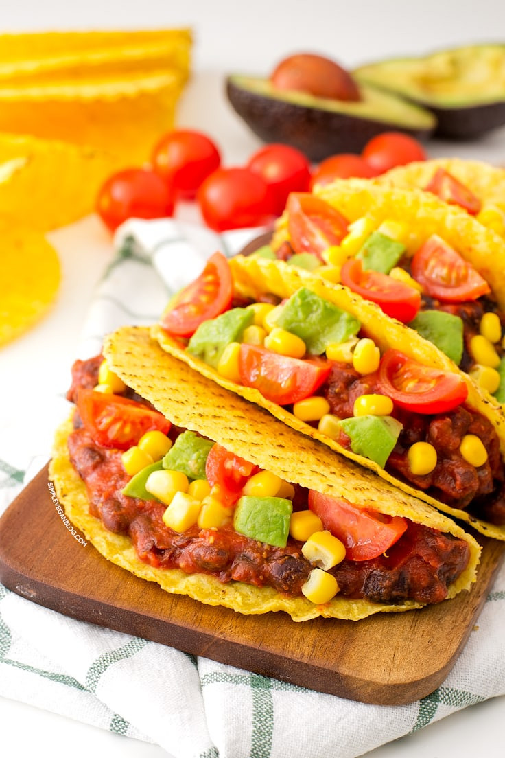 Easy Vegan Tacos
 15 Minute Simple Vegan Tacos