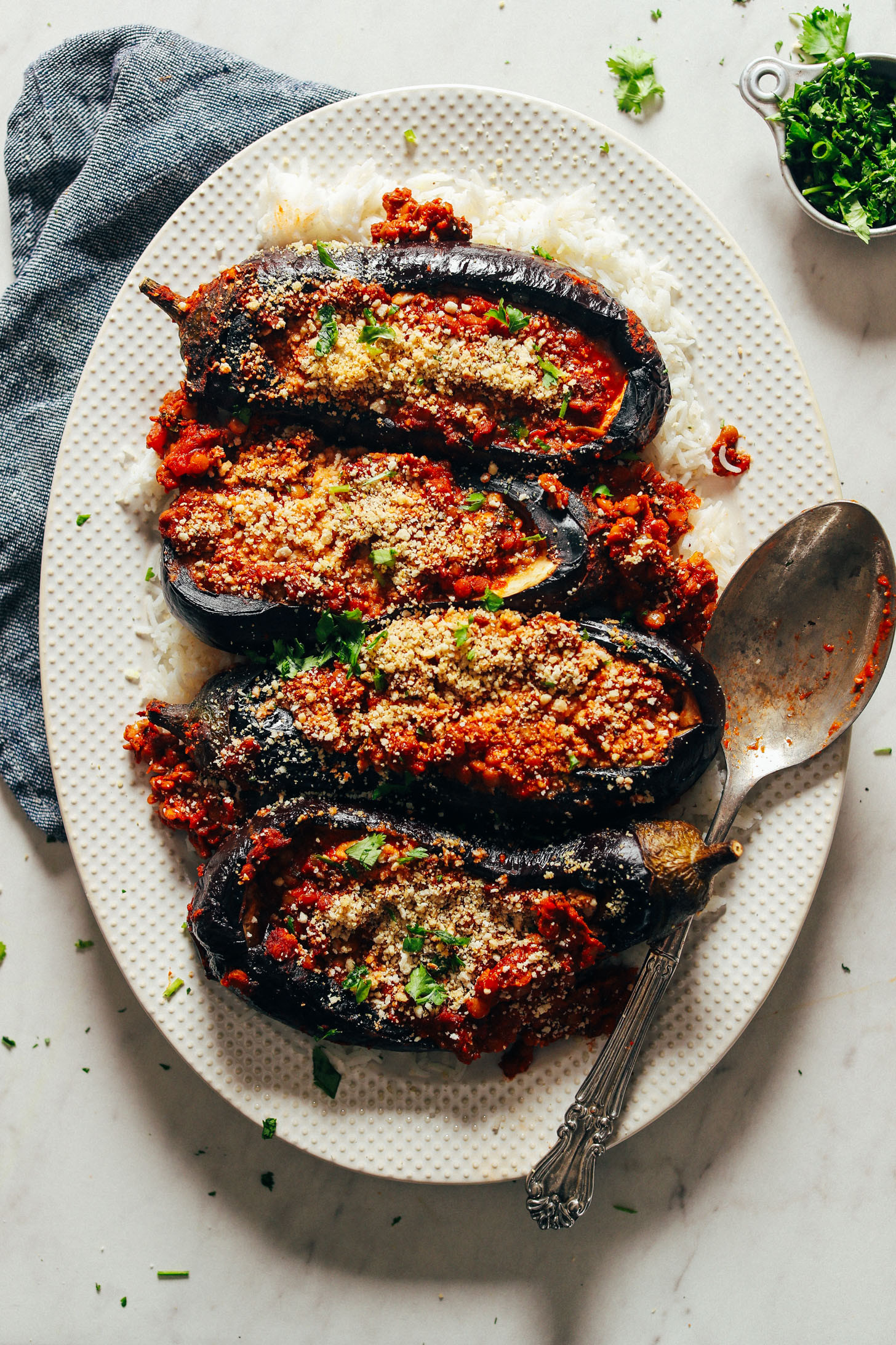 Eggplant Plant Based Recipes
 Moroccan Lentil Stuffed Eggplant