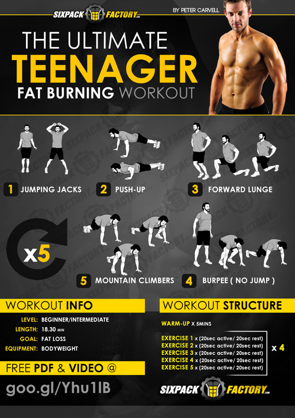 Fat Burning Workout At Home For Beginners Losing Weight
 The Best TEENS Fat Burning Workout Ever SixPackFactory