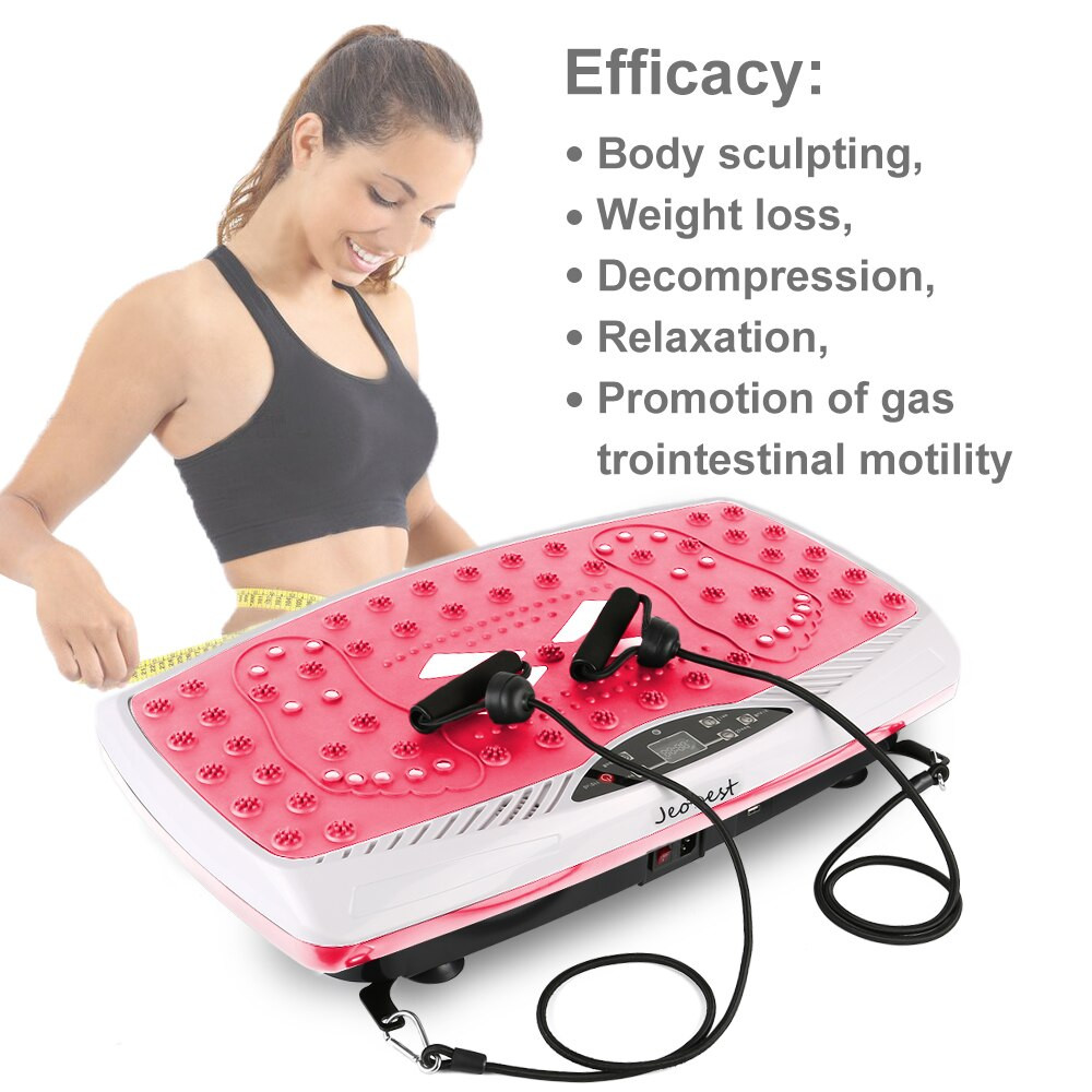 Fat Burning Workout At The Gym Machine
 Fitness Vibration Plate Massager Slimming Fat Burning