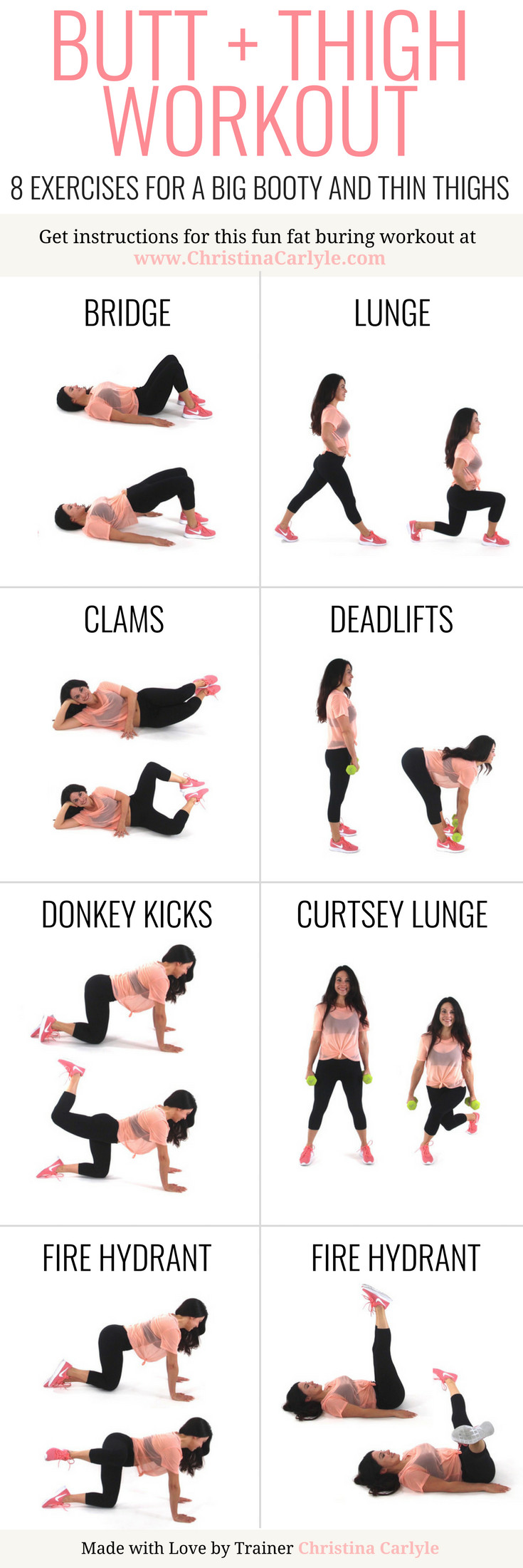 Fat Burning Workout For Women At Home
 Butt and Thigh Workout