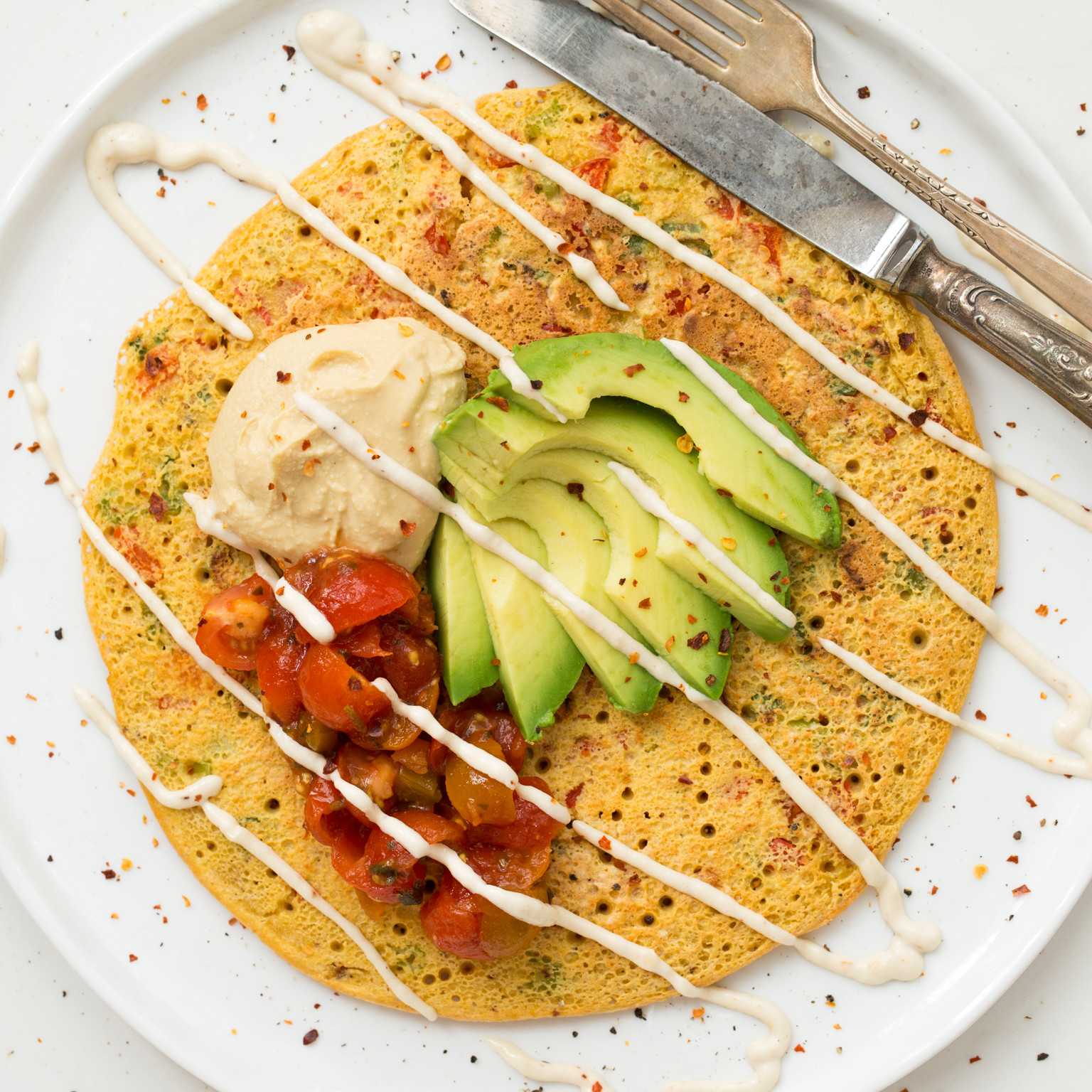 Filling Vegan Breakfast
 Jumbo Chickpea Pancake – A High Protein Filling Vegan