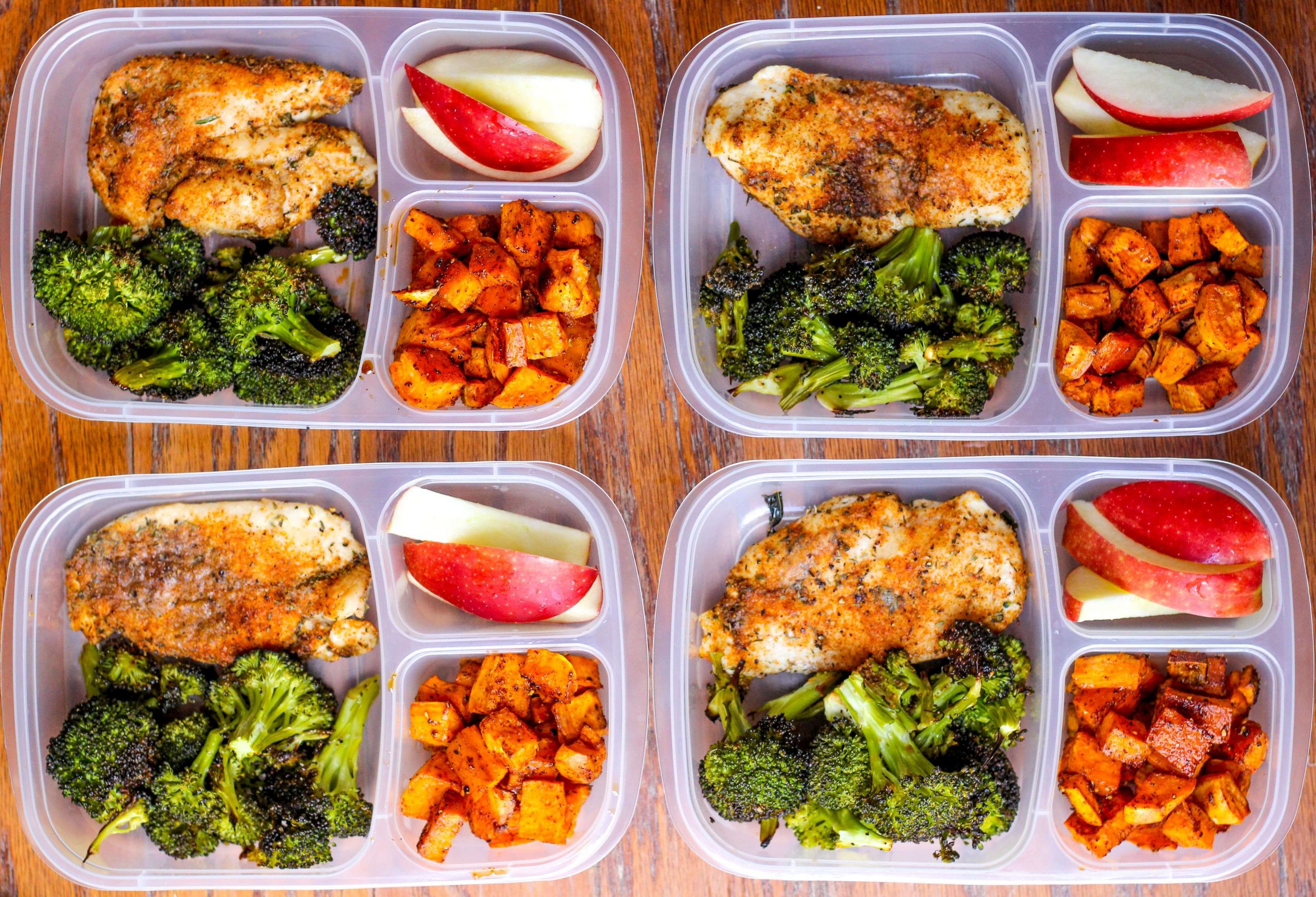 Food Prep For The Week For Weight Loss Meal Planning
 Meal Prep Lunch Bowls with Spicy Chicken Roasted Lemon