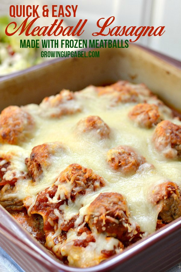 Frozen Meatball Recipes Easy Dinners
 Quick and Easy Lasagna Recipe with Frozen Meatballs