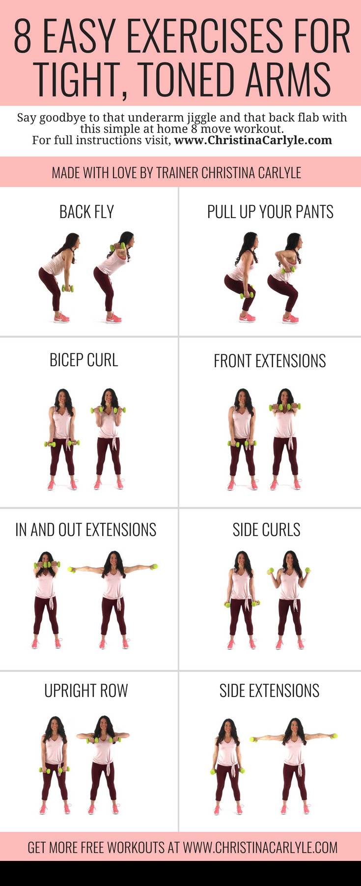 Hand Weight Loss Exercise
 8 Easy Arm Exercises with weights for women to tight