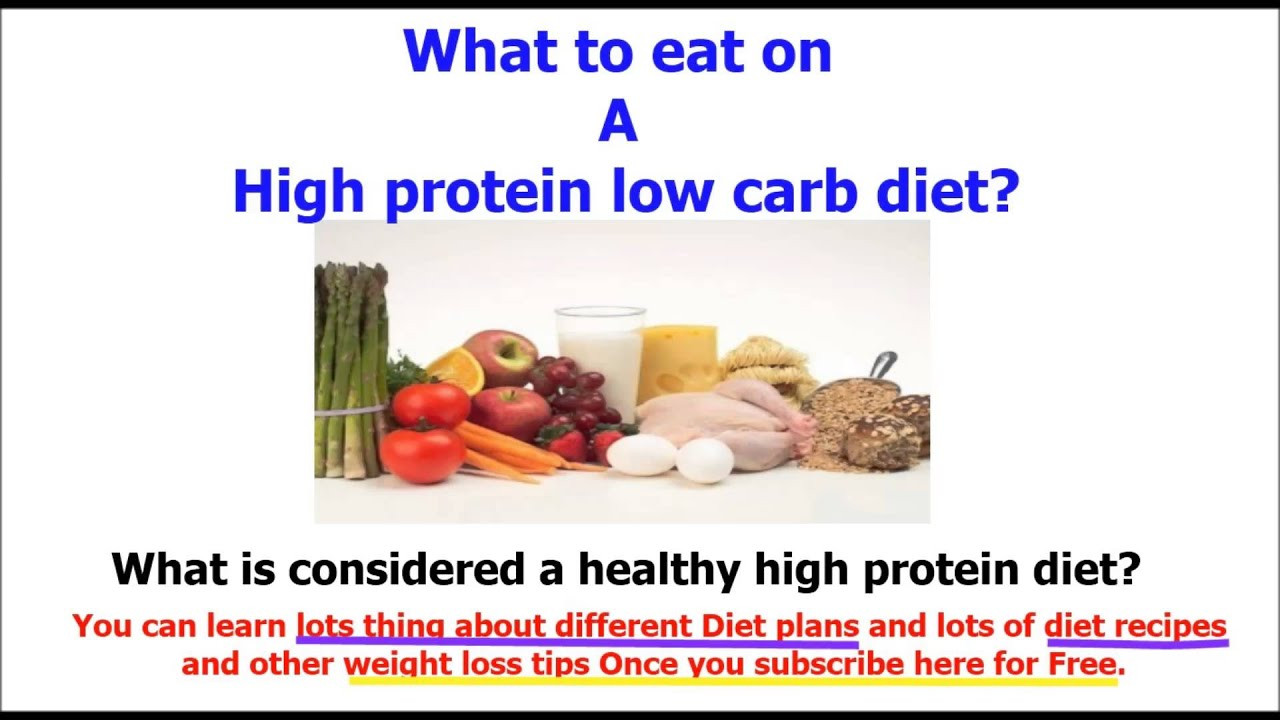 High Protein Low Carbohydrate Diet
 high protein low carb t