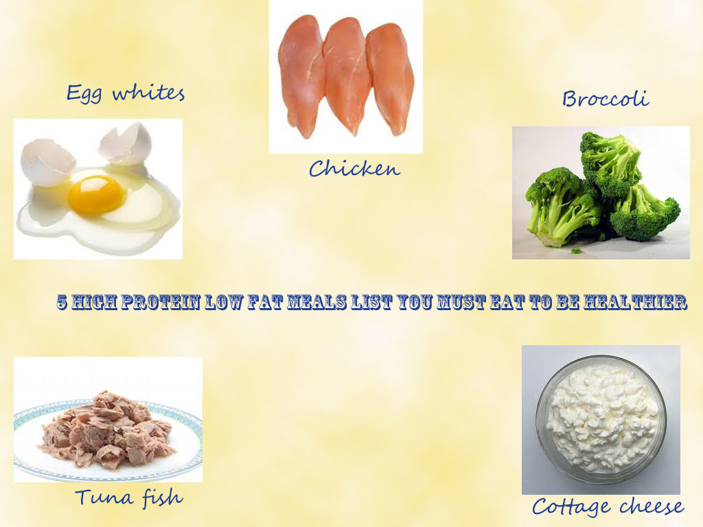High Protein Low Fat Diet
 5 High Protein Low Fat Meals List You Must Eat to Be