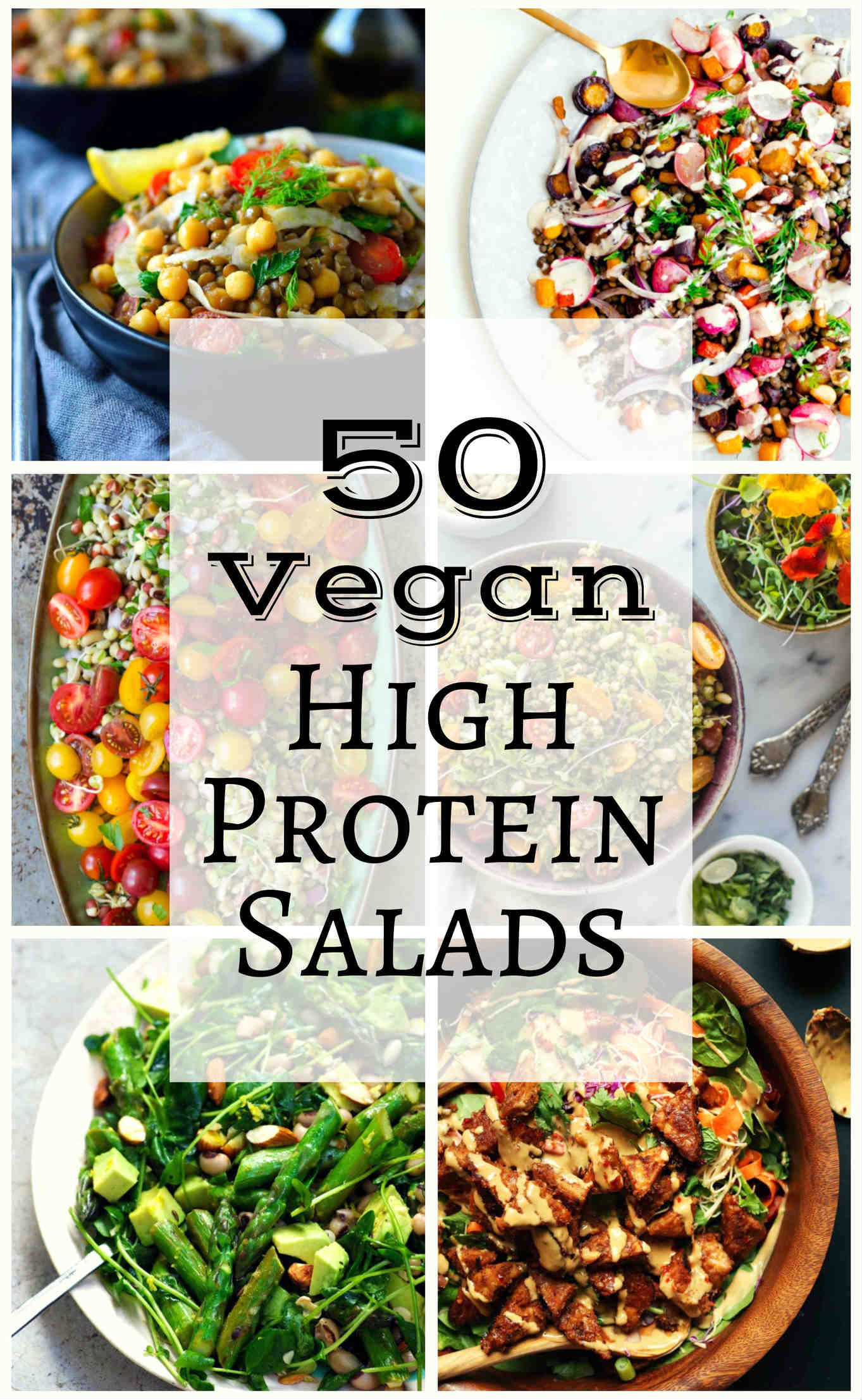 High Vegan Protein
 50 Vegan High Protein Salads