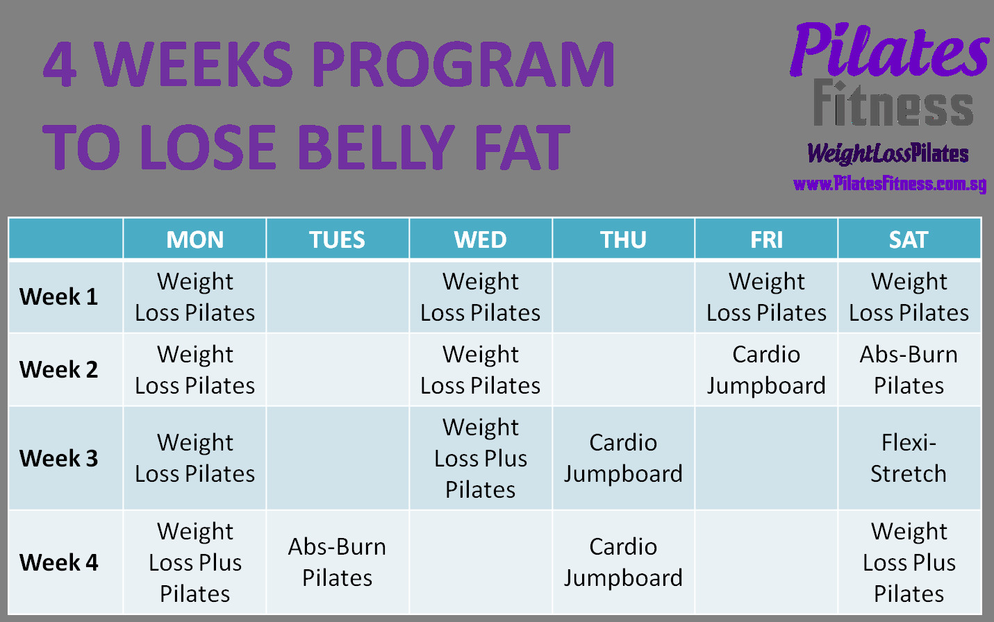 How To Lose Belly Fat In A Week
 How To Lose Belly Fat With Pilates
