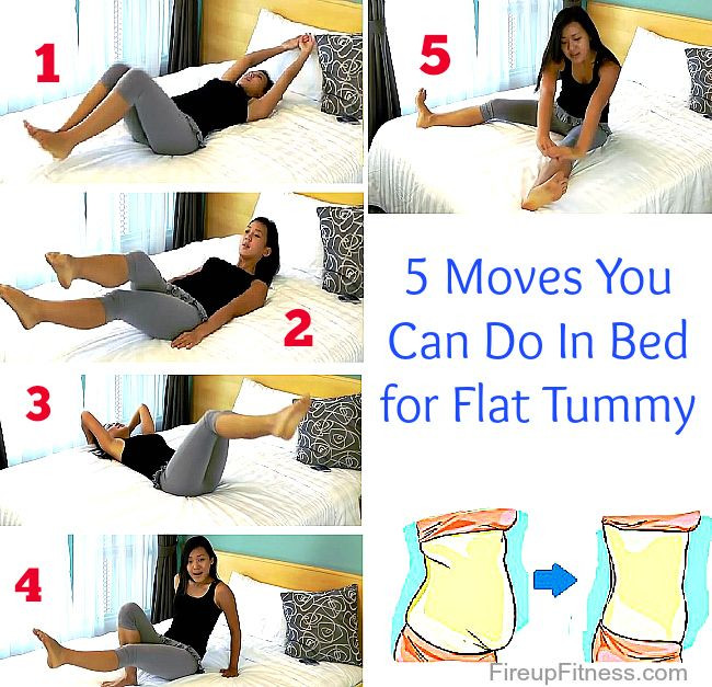How To Lose Belly Fat In Bed
 5 Moves for Flat Tummy You Can Do In Your Bed