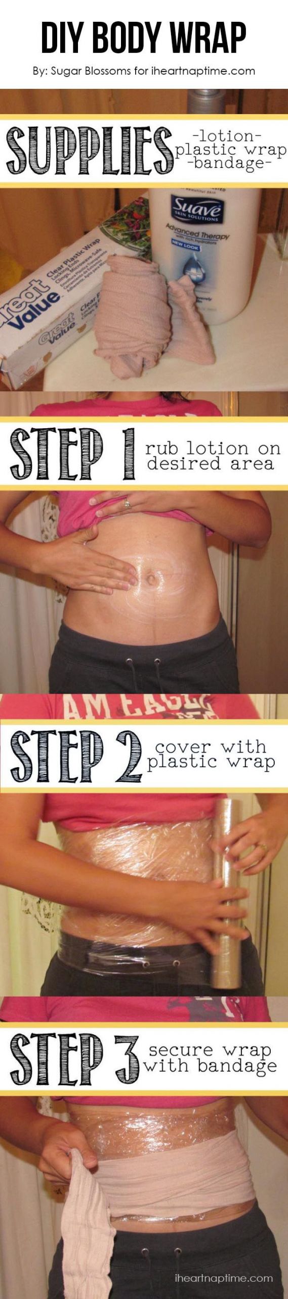 How To Lose Belly Fat Overnight Diy Body Wrap
 DIY Body Wrap Lose up to 1 inch over night The