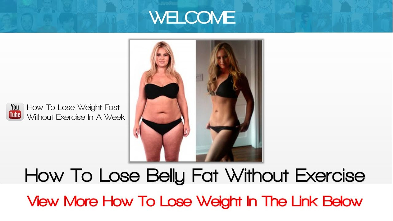 How To Lose Belly Fat Without Working Out
 How To Lose Belly Fat Without Exercise