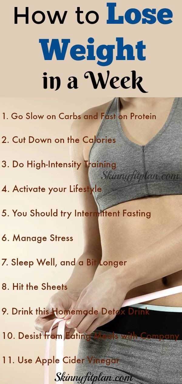 How To Lose Weight
 How to Lose Weight in a Week Try These 11 Best Ways
