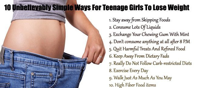 How To Lose Weight For Teens
 10 Unbelievably Simple Ways For Teenage Girls To Lose