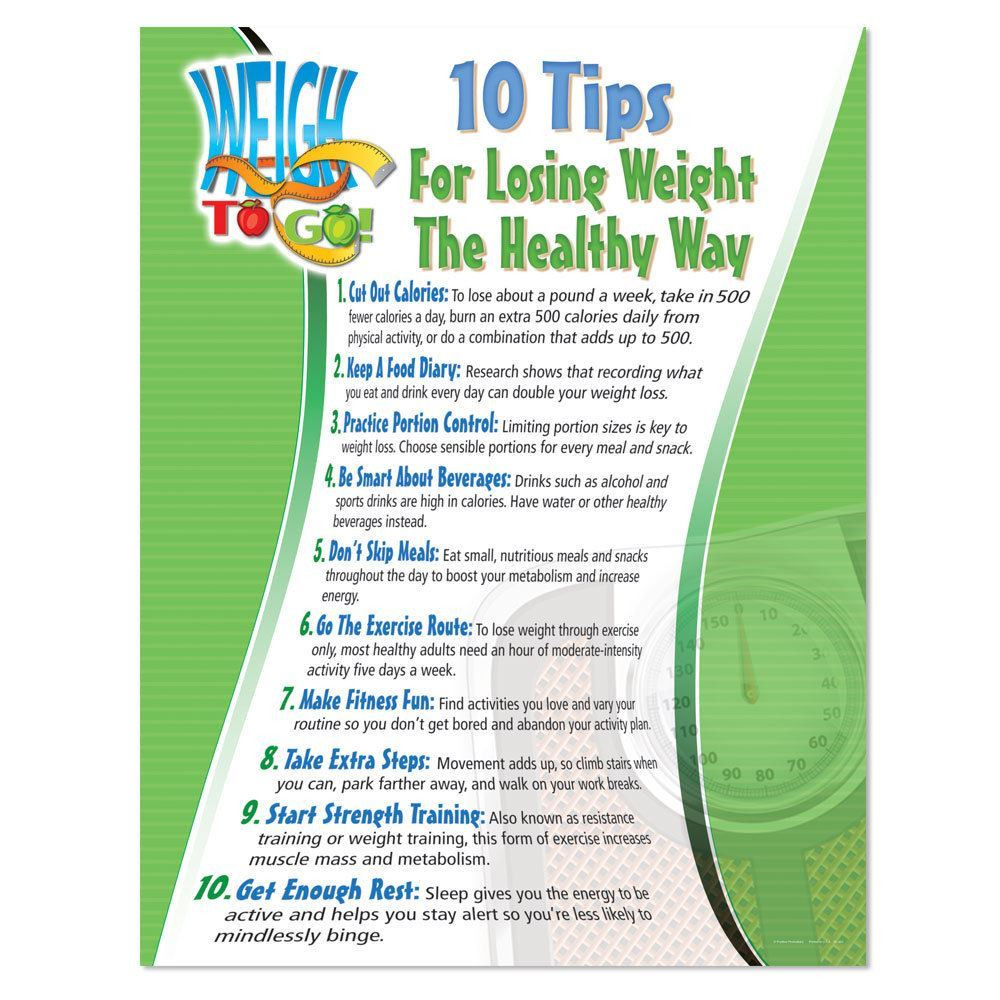 How To Lose Weight Healthy Way
 10 Tips For Losing Weight The Healthy Way Laminated Poster