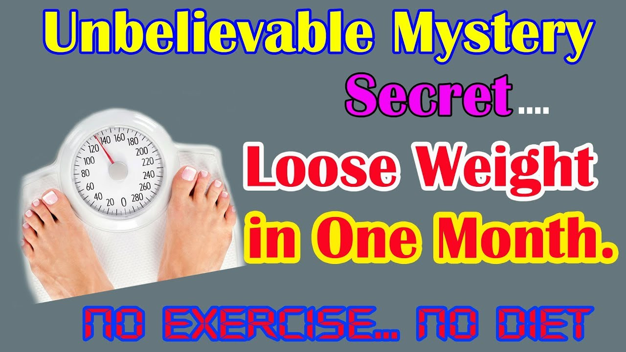 How To Lose Weight In A Month
 How to Loose weight in e Month