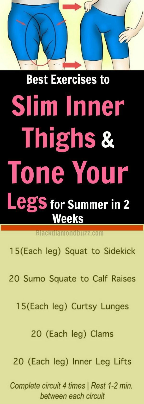 How To Lose Weight In Your Legs Fast
 Best Exercises to Slim Inner Thighs and Tone Your Legs for