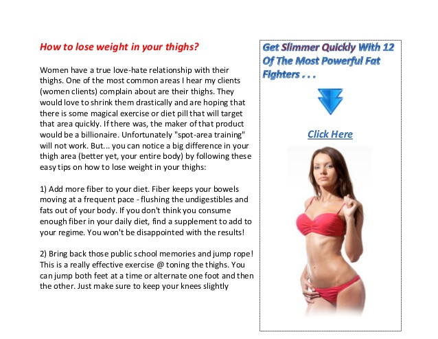 How To Lose Weight In Your Thighs
 How to lose weight in your thighs