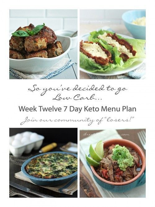 Ketosis Diet Plan 12 Weeks
 Week Twelve 7 Day Keto Menu Plan