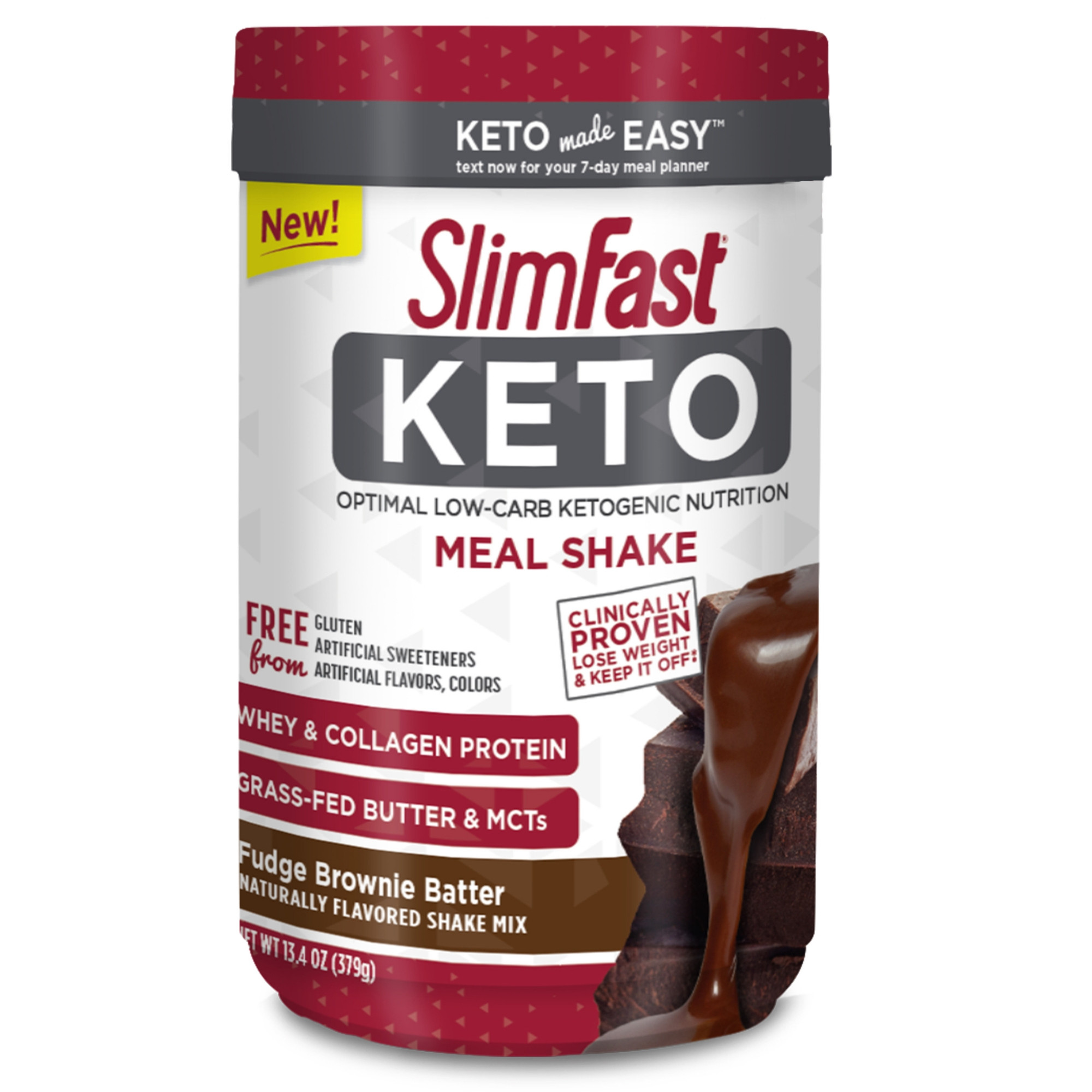 Ketosis Diet Shakes
 SlimFast Keto Meal Replacement Shake Powder Fudge Brownie