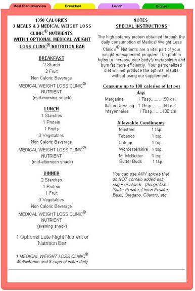 La Weight Loss Meal Plan
 Pin on Medical Weight Loss Plan