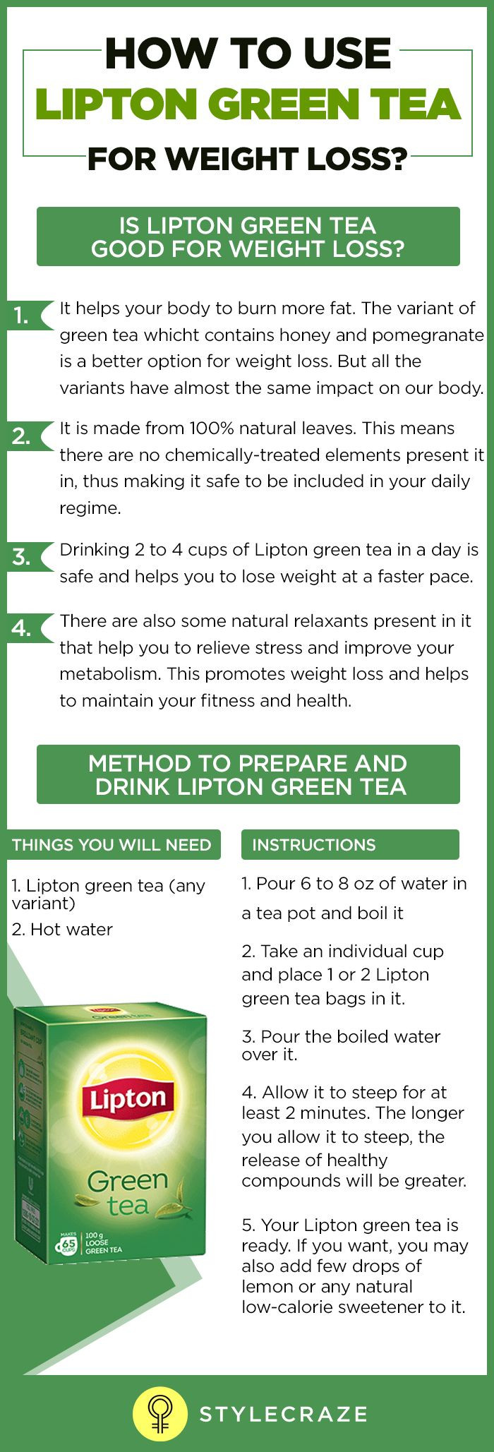 Lipton Green Tea Weight Loss
 Pin on Weight Loss