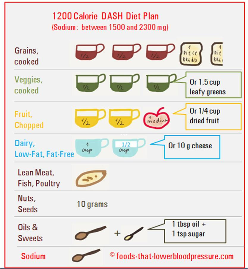Low Calorie Diet Plan
 DASH t