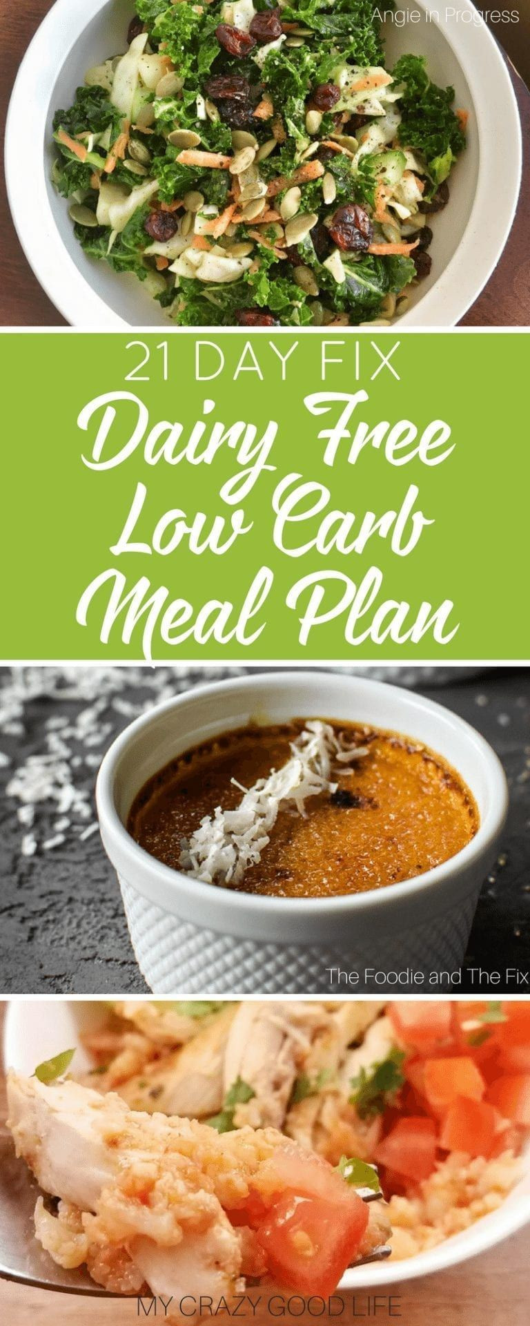 Low Carb Diet Plan 21 Days Clean Eating
 21 Day Fix Dairy Free Low Carb Meal Plan Ideas