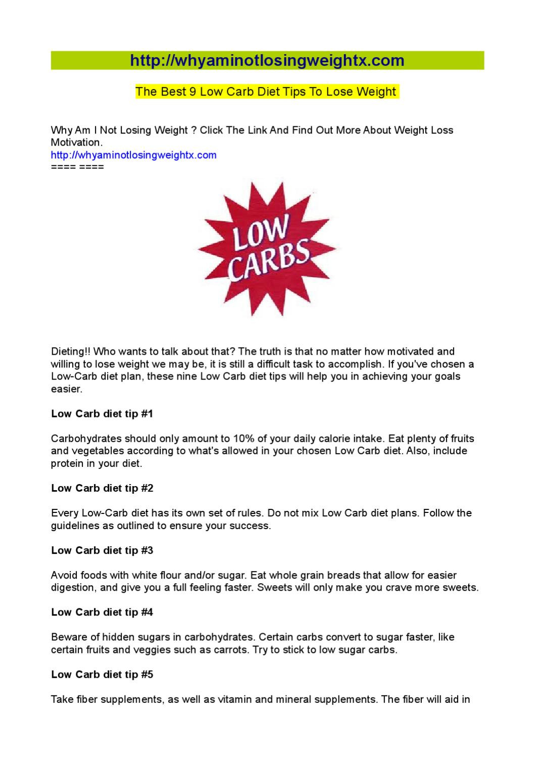 Low Carb Diet Plan To Lose Weight
 The Best 9 Low Carb Diet Tips To Lose Weight by kim