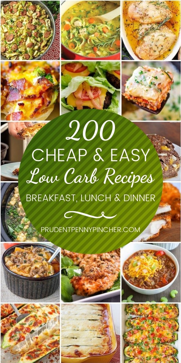 Low Carb Diet Recipes Meals
 200 Cheap & Easy Low Carb Recipes Prudent Penny Pincher