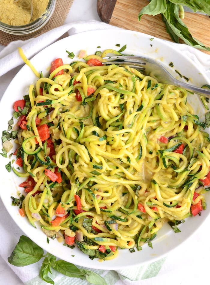 Low Carb Plant Based Recipes
 Cheesy Vegan Zoodles Just 6 Ingre nts Low Calorie