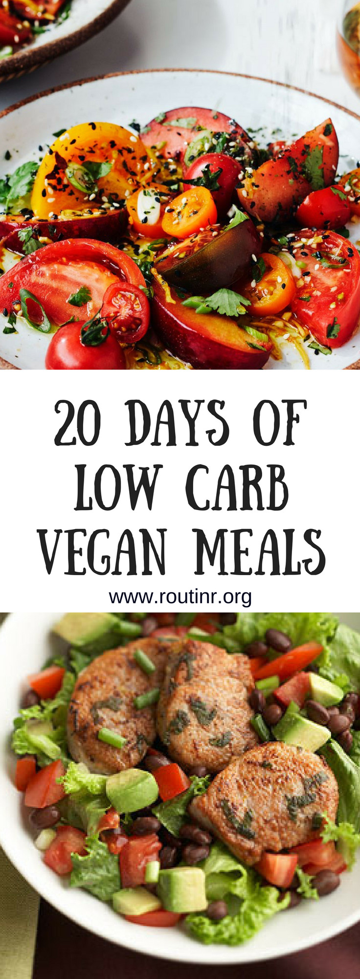 Low Carb Vegan Plan
 Vegan Meal Plans Vegan Routines 20 Days of Low Carb