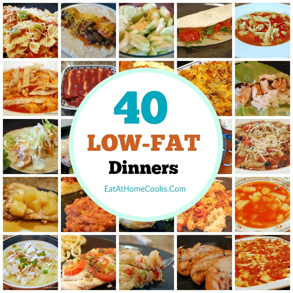 Low Fat Diet Menu
 My Big Fat List of 40 Low Fat Recipes Eat at Home