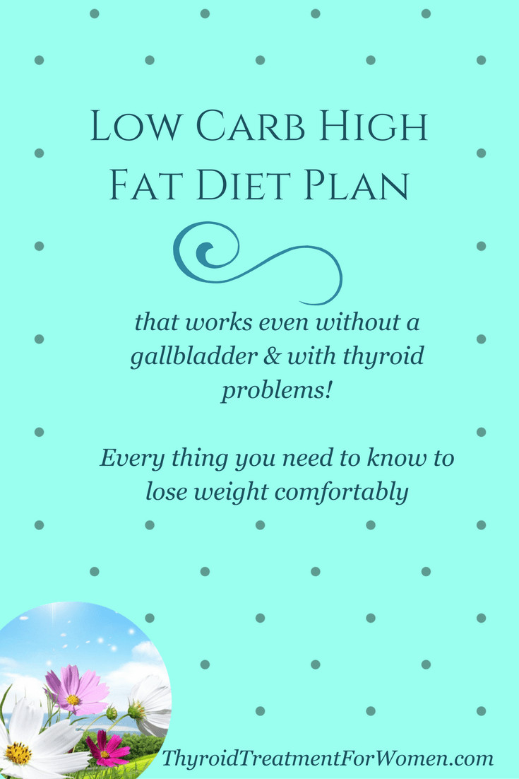 Low Fat Diet Plan For Gallbladder
 Low Carb High Fat Diet Plan No Gallbladder & Thyroid Issues