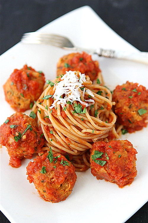 Low Fat Diet Recipes
 Ve arian “Meatball” & Spaghetti – Daily Calorie Diet
