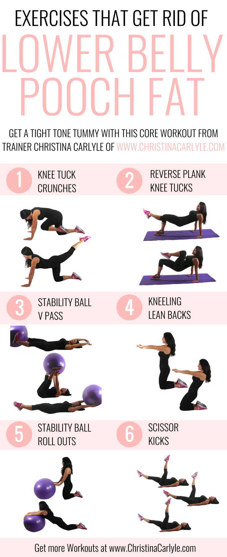 Lower Ab Fat Burning Workout
 Exercises that Get Rid of Lower Belly Pooch Fat